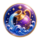 Icona zodiacale Acquario