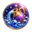 Icona zodiacale Acquario